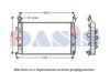 OPEL 1300496 Radiator, engine cooling